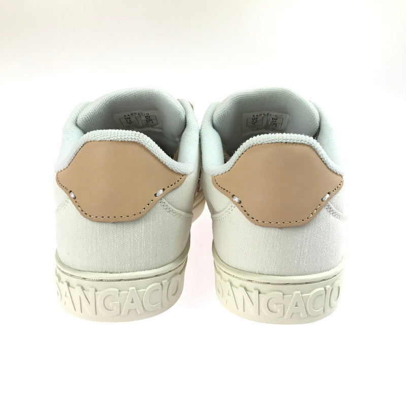 【中古美品】【メンズ】 Sangacio サンガッチョ NEWS ORGANIC SNEAKERS にゅ～ず オーガニック スニーカー 靴 162-250723-rt-03-tag サイズ：27.5ｃｍ カラー：アイボリー 万代Net店