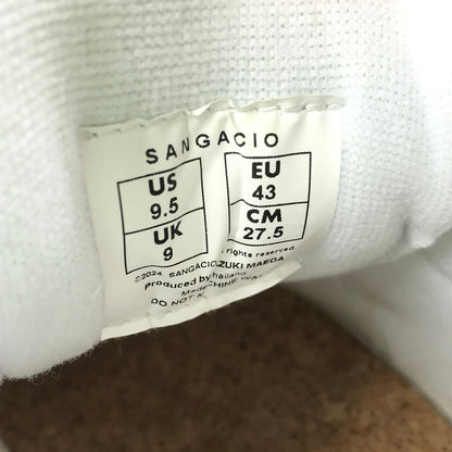 【中古美品】【メンズ】 Sangacio サンガッチョ NEWS ORGANIC SNEAKERS にゅ～ず オーガニック スニーカー 靴 162-250723-rt-03-tag サイズ：27.5ｃｍ カラー：アイボリー 万代Net店