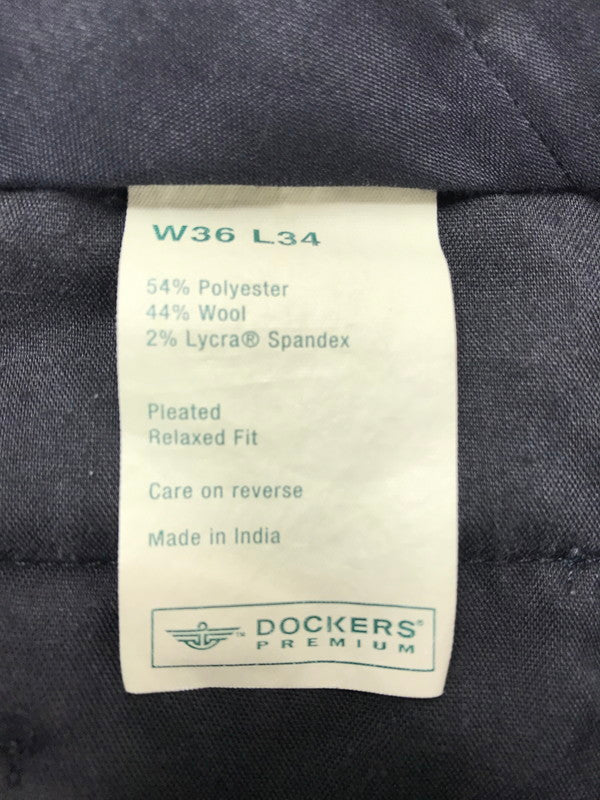 【中古品】【メンズ】 DOCKERS PREMIUM ドッカーズ プレミアム 00’S RELAXED FIT SLACKS PANTS 00年代 スラックスパンツ ボトムス 157-261014-na-18-tagh サイズ：W36 L34 カラー：ブラック 万代Net店
