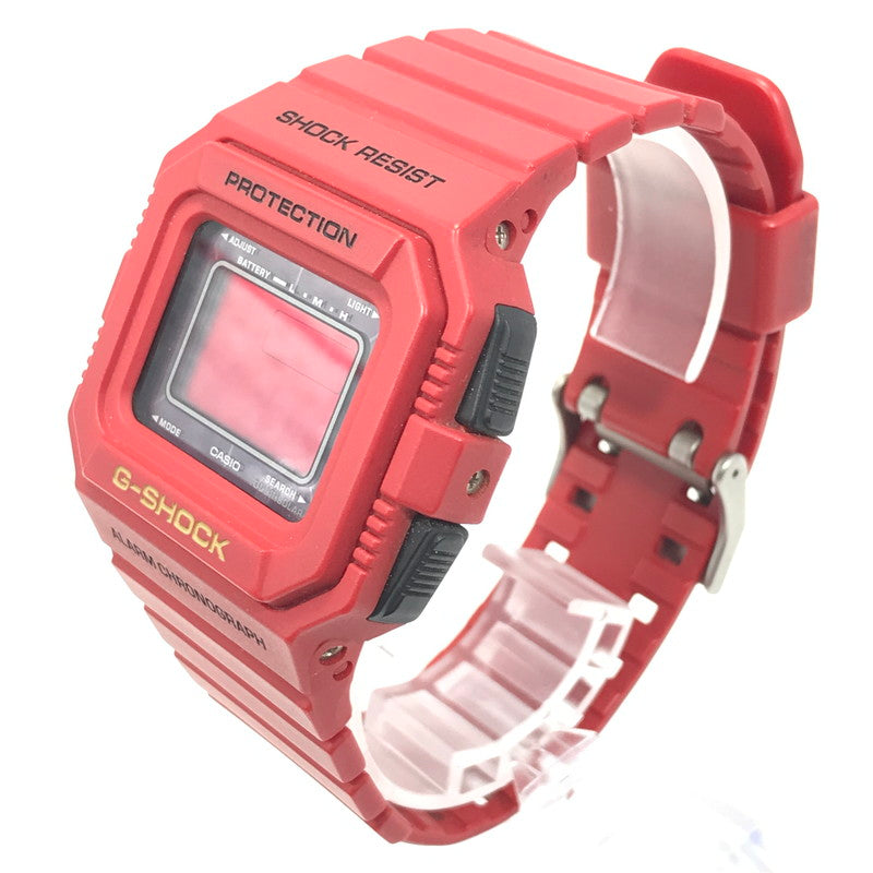 【中古品】【メンズ】 G-SHOCK ジーショック DIGITAL TOUGH SOLAR G-5500C-4JF タフソーラー デジタル腕時計 196-251209-na-03-tag カラー：レッド 万代Net店