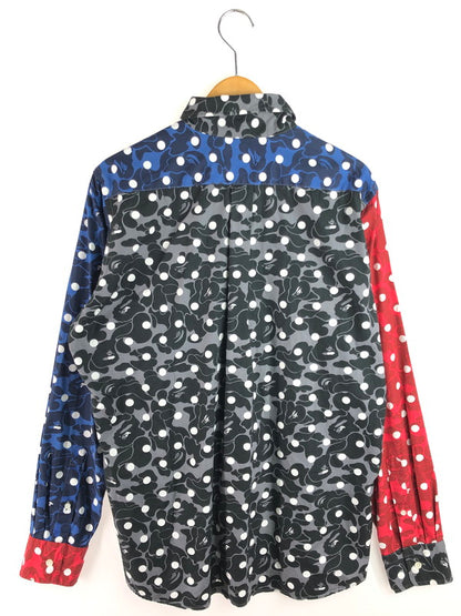【中古品】【メンズ】 A BATHING APE アベイシングエイプ 15SS ABC DOT CRAZY BD SHIRT 001SHB301019X ドット クレイジー ボタンダウン シャツ 長袖シャツ 142-250716-na-12-tag サイズ：XL カラー：マルチカラー 万代Net店