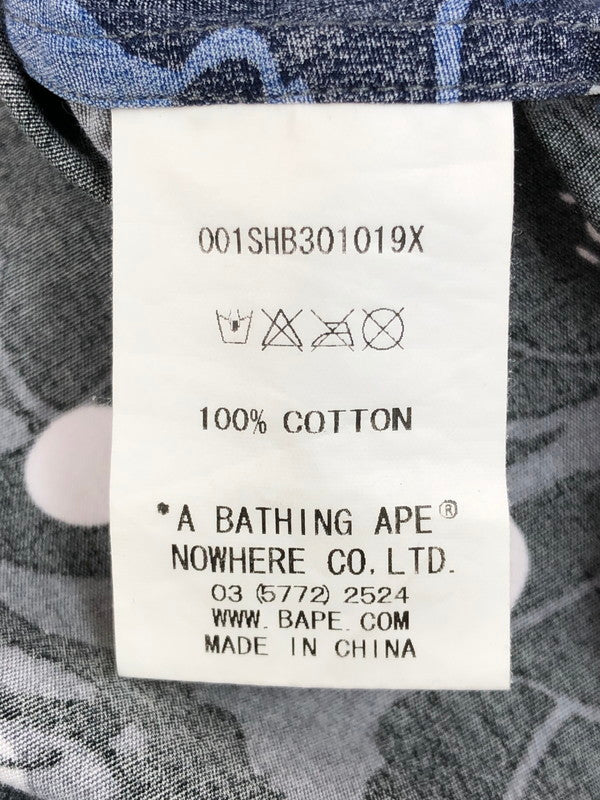 【中古品】【メンズ】 A BATHING APE アベイシングエイプ 15SS ABC DOT CRAZY BD SHIRT 001SHB301019X ドット クレイジー ボタンダウン シャツ 長袖シャツ 142-250716-na-12-tag サイズ：XL カラー：マルチカラー 万代Net店