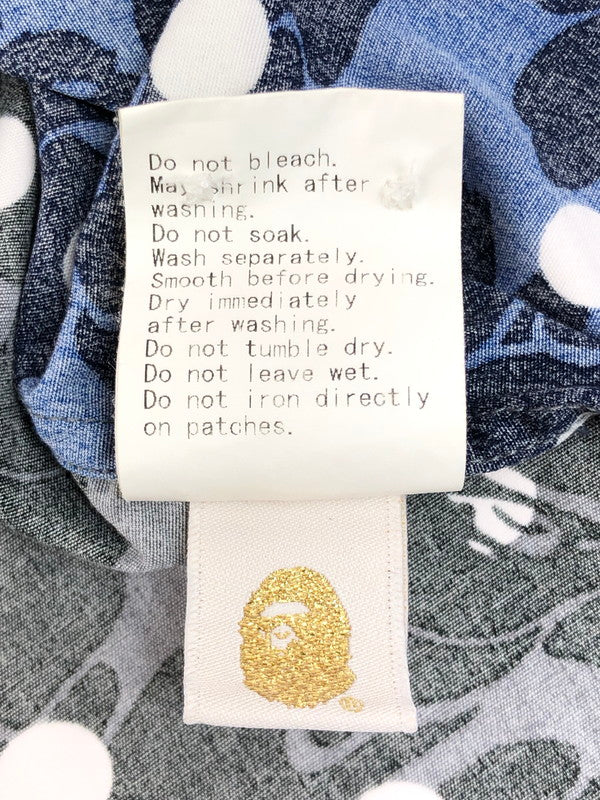 【中古品】【メンズ】 A BATHING APE アベイシングエイプ 15SS ABC DOT CRAZY BD SHIRT 001SHB301019X ドット クレイジー ボタンダウン シャツ 長袖シャツ 142-250716-na-12-tag サイズ：XL カラー：マルチカラー 万代Net店