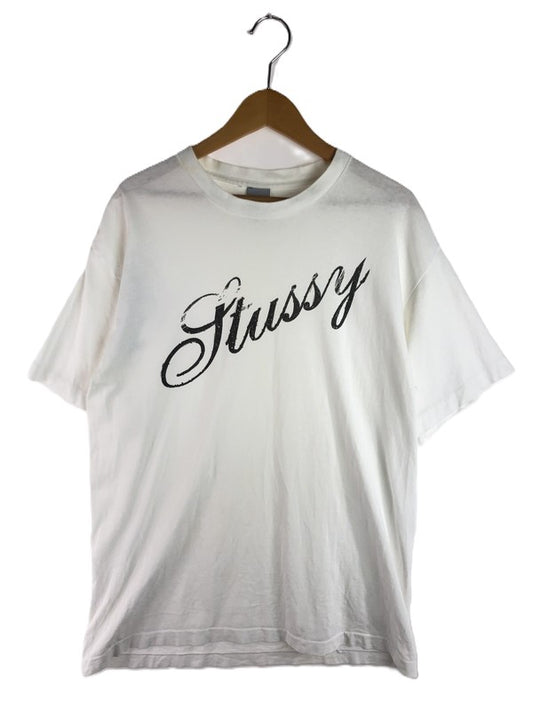 【現状渡し品】【メンズ】 STUSSY ステューシー LOGO S/S T-SHIRT ロゴ ショートスリーブ Tシャツ 半袖 トップス 142-250715-yy-15-tag サイズ：L カラー：ホワイト 万代Net店