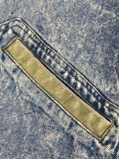 【現状渡し品】【メンズ】 CODA COMMAND DENIM JACKET ワッペン付き デニムジャケット アウター 146-250720-hi-18-tag サイズ：LL カラー：ライトインディゴ 万代Net店