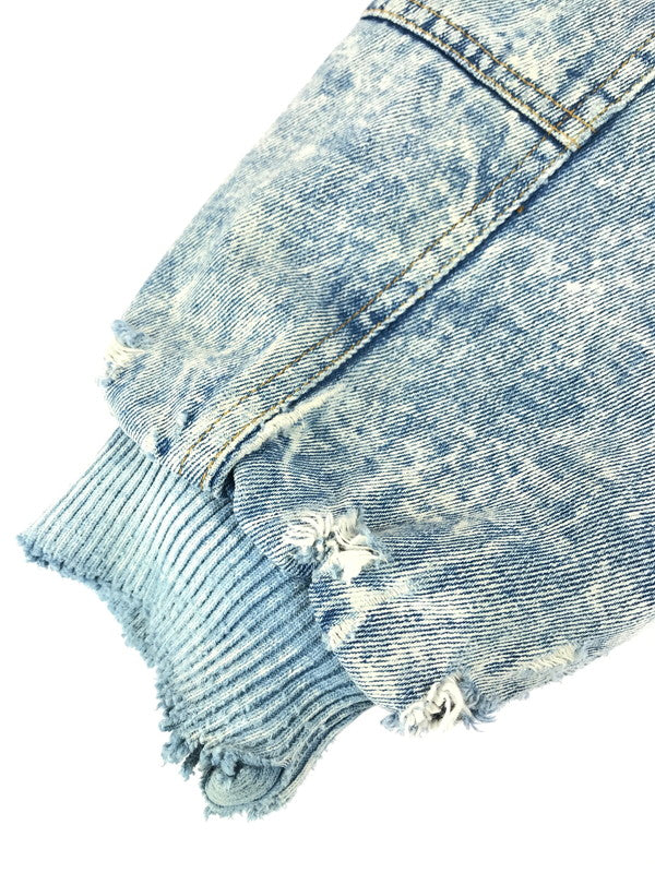 【現状渡し品】【メンズ】 CODA COMMAND DENIM JACKET ワッペン付き デニムジャケット アウター 146-250720-hi-18-tag サイズ：LL カラー：ライトインディゴ 万代Net店