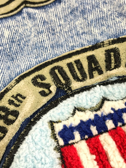 【現状渡し品】【メンズ】 CODA COMMAND DENIM JACKET ワッペン付き デニムジャケット アウター 146-250720-hi-18-tag サイズ：LL カラー：ライトインディゴ 万代Net店