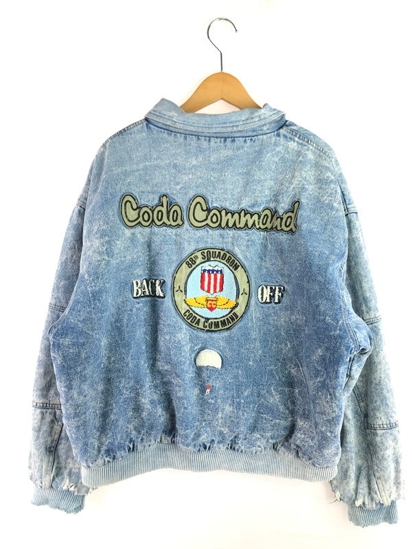 【現状渡し品】【メンズ】 CODA COMMAND DENIM JACKET ワッペン付き デニムジャケット アウター 146-250720-hi-18-tag サイズ：LL カラー：ライトインディゴ 万代Net店