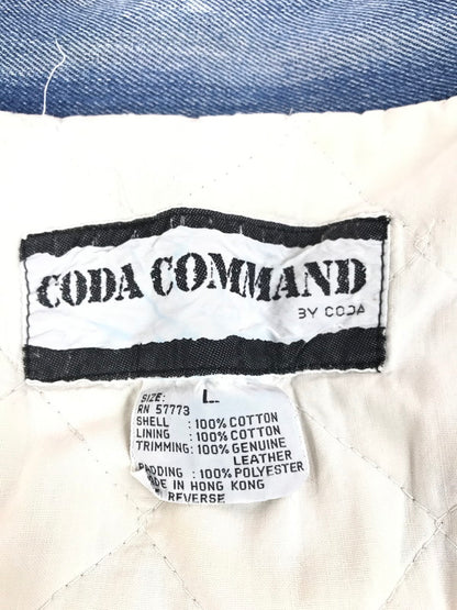 【現状渡し品】【メンズ】 CODA COMMAND DENIM JACKET ワッペン付き デニムジャケット アウター 146-250720-hi-18-tag サイズ：LL カラー：ライトインディゴ 万代Net店