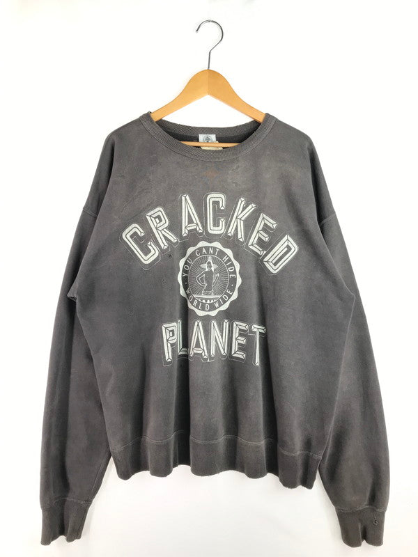 【中古品】【メンズ】 SAINT MICHAEL セントマイケル SWEAT SHIRT SM-S21-0000-016 スウェットシャツ プリント トレーナー 140-250719-hi-04-tag サイズ：XL カラー：チャコール 万代Net店