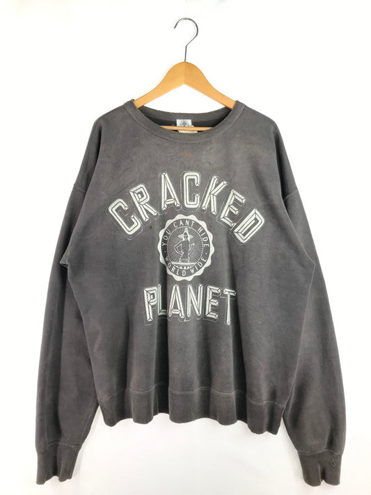 【中古品】【メンズ】 SAINT MICHAEL セントマイケル SWEAT SHIRT SM-S21-0000-016 スウェットシャツ プリント トレーナー 140-250719-hi-04-tag サイズ：XL カラー：チャコール 万代Net店