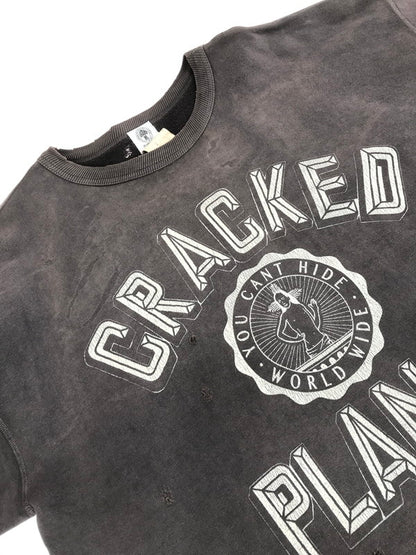 【中古品】【メンズ】 SAINT MICHAEL セントマイケル SWEAT SHIRT SM-S21-0000-016 スウェットシャツ プリント トレーナー 140-250719-hi-04-tag サイズ：XL カラー：チャコール 万代Net店