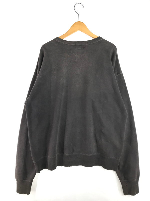 【中古品】【メンズ】 SAINT MICHAEL セントマイケル SWEAT SHIRT SM-S21-0000-016 スウェットシャツ プリント トレーナー 140-250719-hi-04-tag サイズ：XL カラー：チャコール 万代Net店