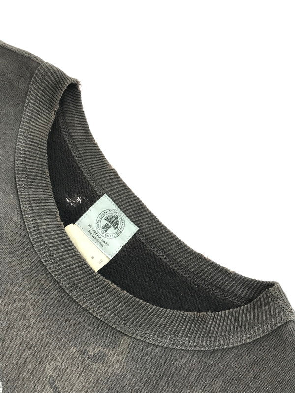 【中古品】【メンズ】 SAINT MICHAEL セントマイケル SWEAT SHIRT SM-S21-0000-016 スウェットシャツ プリント トレーナー 140-250719-hi-04-tag サイズ：XL カラー：チャコール 万代Net店