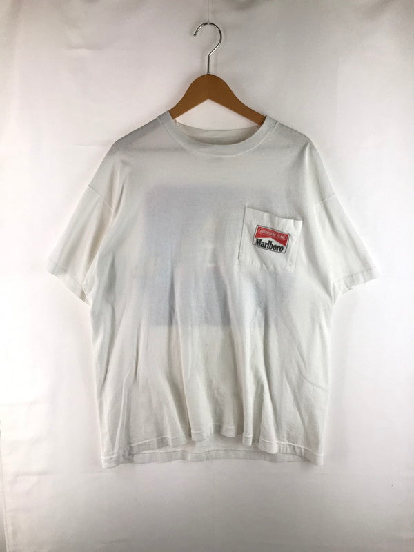 【中古品】【メンズ】 MARLBORO マルボロ 90'S ADVENTURE TEAM POCKET TEE 90年代 アドベンチャー チーム ポケット Tシャツ 半袖Tシャツ 146-250716-na-06-tag サイズ：ONE カラー：ホワイト 万代Net店