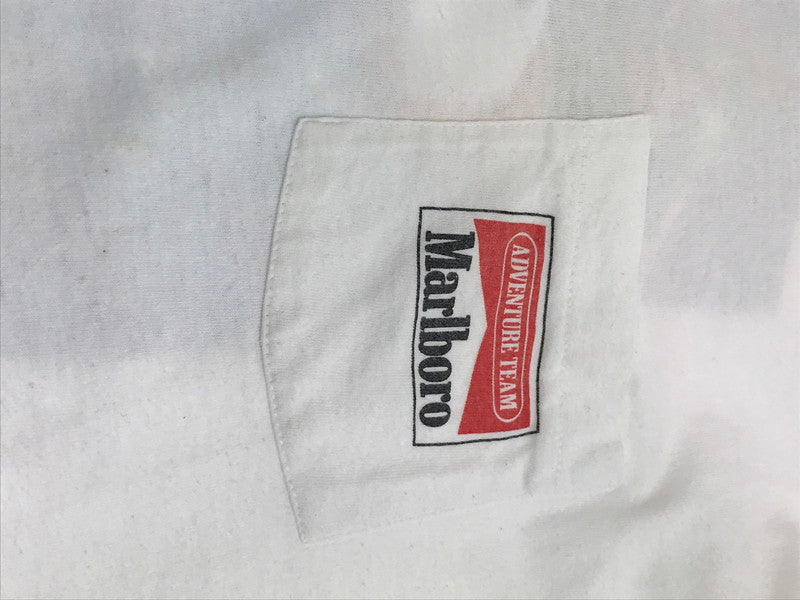 【中古品】【メンズ】 MARLBORO マルボロ 90'S ADVENTURE TEAM POCKET TEE 90年代 アドベンチャー チーム ポケット Tシャツ 半袖Tシャツ 146-250716-na-06-tag サイズ：ONE カラー：ホワイト 万代Net店