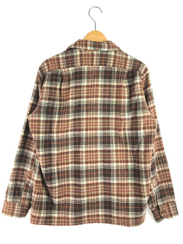 【中古品】【メンズ】 PENDLETON ペンドルトン 70's BOARD SHIRT 70年代 ボードシャツ チェック 長袖シャツ ウールシャツ 146-250720-hi-06-tag サイズ：M カラー：ブラウン 万代Net店