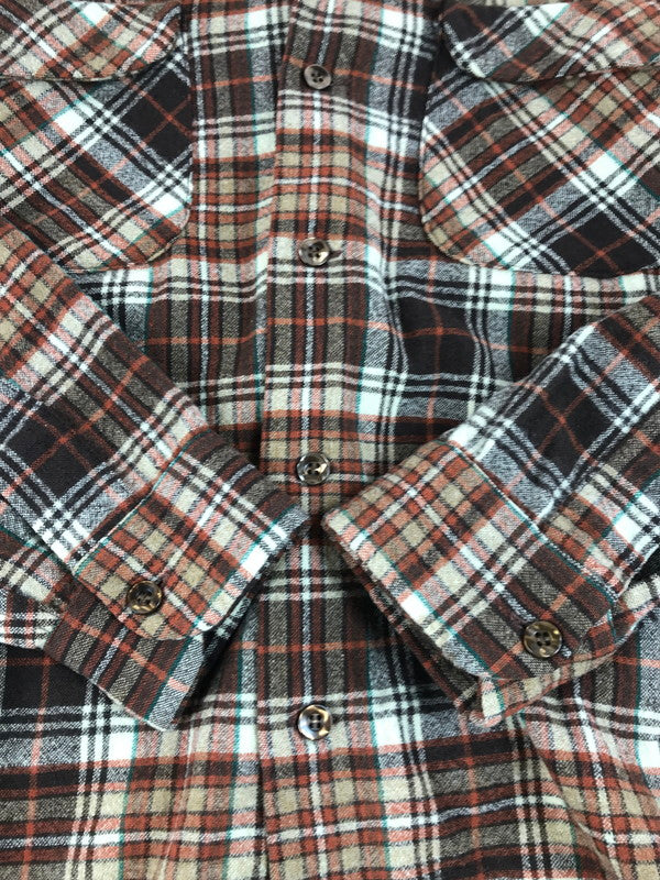 【中古品】【メンズ】 PENDLETON ペンドルトン 70's BOARD SHIRT 70年代 ボードシャツ チェック 長袖シャツ ウールシャツ 146-250720-hi-06-tag サイズ：M カラー：ブラウン 万代Net店