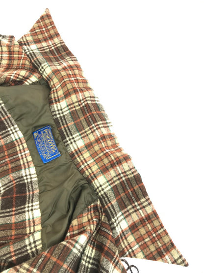 【中古品】【メンズ】 PENDLETON ペンドルトン 70's BOARD SHIRT 70年代 ボードシャツ チェック 長袖シャツ ウールシャツ 146-250720-hi-06-tag サイズ：M カラー：ブラウン 万代Net店