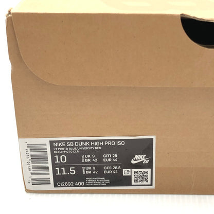 【中古美品】【メンズ】 NIKE SB ナイキエスビー DUNK HIGH PRO ISO CI2692-400 ダンクハイ プロ ISO スニーカー 靴 160-250725-na-09-tag サイズ：28cm US 10 カラー："DORAEMON" LT PHOTO BLUE/UNIVERSITY RED 万代Net店