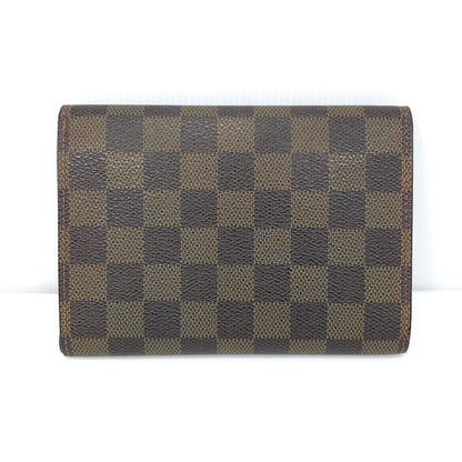 【中古品】【メンズ】 LOUIS VUITTON ルイ・ヴィトン ダミエ ポルト トレゾール エテュイ パピエ N61202 ロングウォレット 長財布 179-250720-na-01-tag カラー：エべヌ 万代Net店