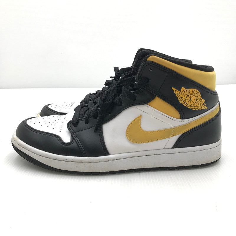 【中古品】【メンズ】 NIKE ナイキ AIR JORDAN 1 MID POLLEN 554724-177 エアジョーダン 1 ミッド パラン スニーカー 靴 160-250809-hi-06-tag サイズ：27.5cm US 9.5 カラー：WHITE/YELLOW 万代Net店