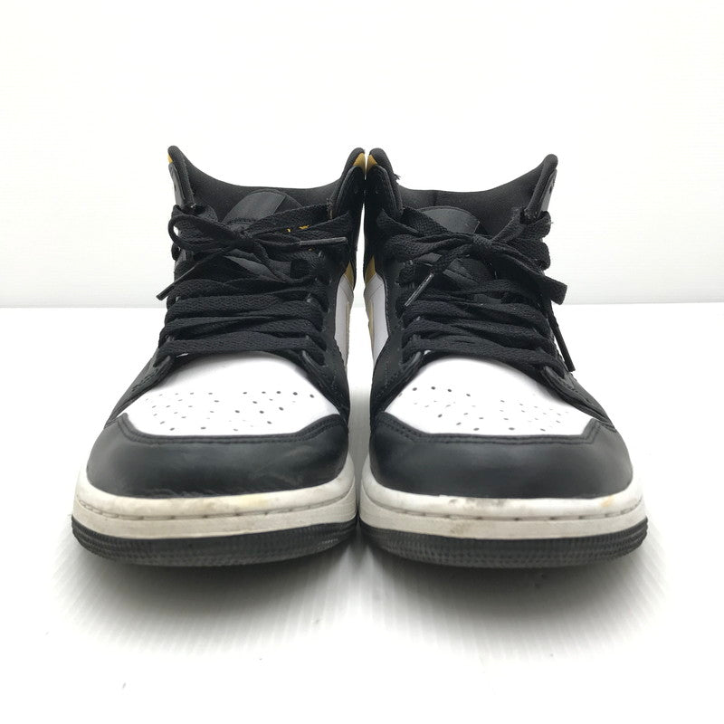 【中古品】【メンズ】 NIKE ナイキ AIR JORDAN 1 MID POLLEN 554724-177 エアジョーダン 1 ミッド パラン スニーカー 靴 160-250809-hi-06-tag サイズ：27.5cm US 9.5 カラー：WHITE/YELLOW 万代Net店
