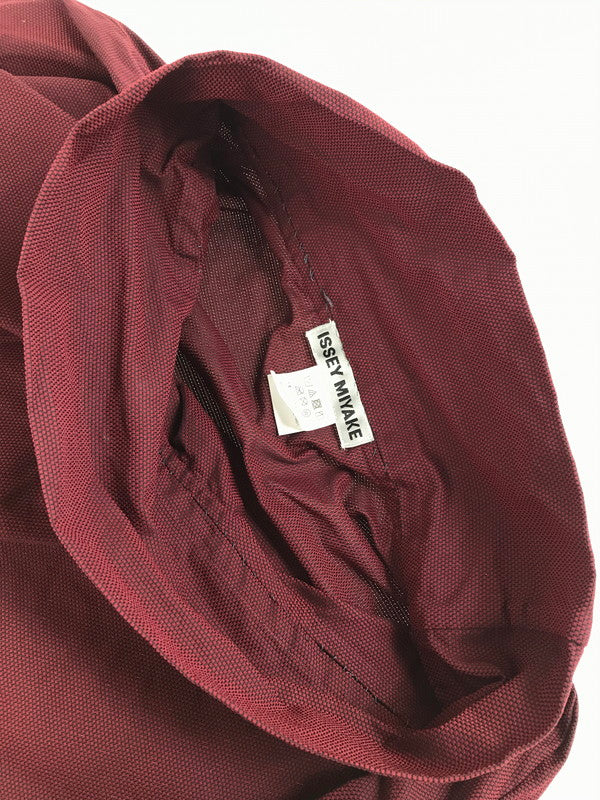 【中古品】【メンズ】 ISSEY MIYAKE イッセイミヤケ TURTLENECK POLYESTER CUT AND SEW IM94FJ525 タートルネック ポリエステルカットソー トップス 140-250720-hi-05-tag サイズ：2 カラー：バーガンディ 万代Net店
