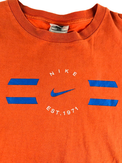 【現状渡し品】【メンズ】 NIKE ナイキ 90's LOGO PRINTED S/S TEE 90年代 ロゴ プリントTシャツ 半袖Tシャツ メキシコ製 146-250809-na-09-tag サイズ：XL カラー：オレンジ 万代Net店