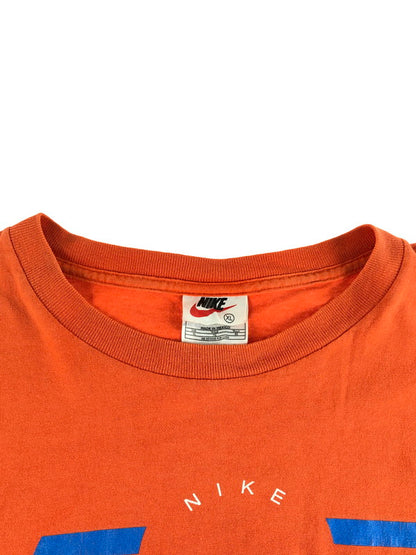 【現状渡し品】【メンズ】 NIKE ナイキ 90's LOGO PRINTED S/S TEE 90年代 ロゴ プリントTシャツ 半袖Tシャツ メキシコ製 146-250809-na-09-tag サイズ：XL カラー：オレンジ 万代Net店