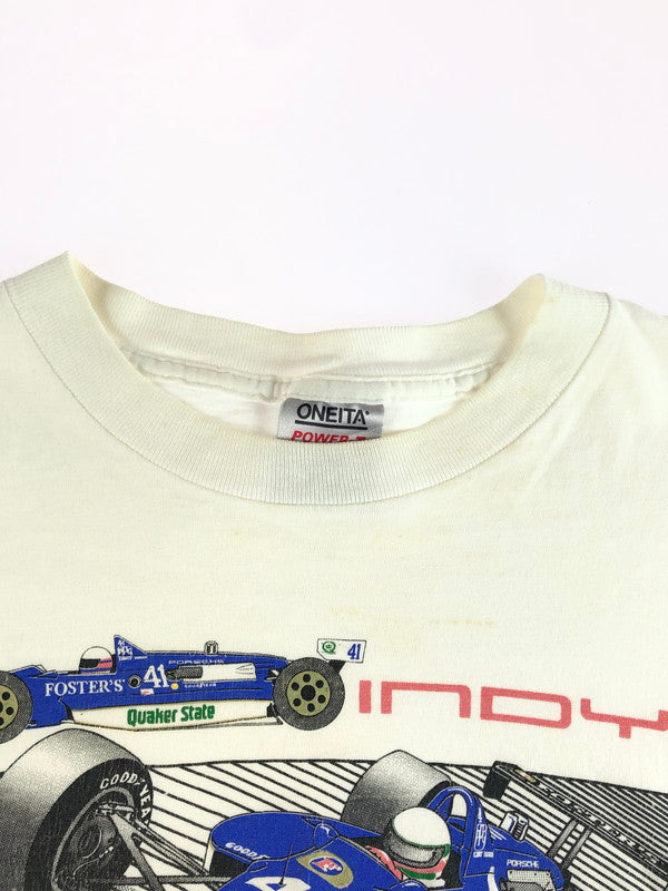 【現状渡し品】【メンズ】 ONEITA オニータ PRINTED S/S TEE プリントTシャツ 半袖Tシャツ 146-250809-na-08-tag サイズ：L カラー：ホワイト 万代Net店