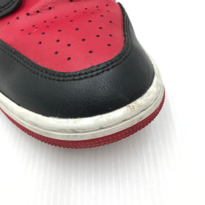 【中古品】【メンズ】 NIKE ナイキ WMNS AIR JORDAN 1 MID BRED TOE BQ6472-079 ウィメンズ エア ジョーダン 1 ミッド ブレッドトゥ スニーカー 靴 160-250809-hi-04-tag サイズ：28cm US 11 カラー：BLACK/GYM RED-WHITE 万代Net店