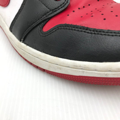 【中古品】【メンズ】 NIKE ナイキ WMNS AIR JORDAN 1 MID BRED TOE BQ6472-079 ウィメンズ エア ジョーダン 1 ミッド ブレッドトゥ スニーカー 靴 160-250809-hi-04-tag サイズ：28cm US 11 カラー：BLACK/GYM RED-WHITE 万代Net店