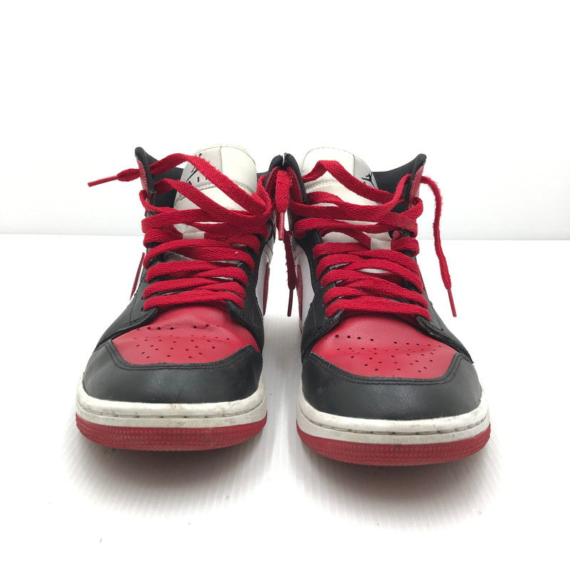 【中古品】【メンズ】 NIKE ナイキ WMNS AIR JORDAN 1 MID BRED TOE BQ6472-079 ウィメンズ エア ジョーダン 1 ミッド ブレッドトゥ スニーカー 靴 160-250809-hi-04-tag サイズ：28cm US 11 カラー：BLACK/GYM RED-WHITE 万代Net店