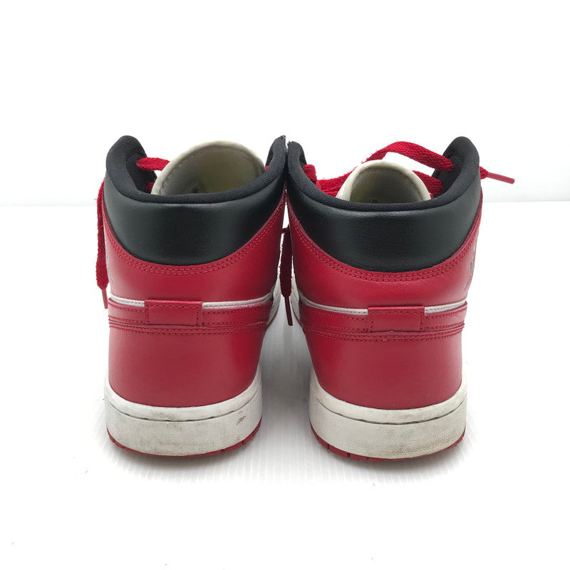 【中古品】【メンズ】 NIKE ナイキ WMNS AIR JORDAN 1 MID BRED TOE BQ6472-079 ウィメンズ エア ジョーダン 1 ミッド ブレッドトゥ スニーカー 靴 160-250809-hi-04-tag サイズ：28cm US 11 カラー：BLACK/GYM RED-WHITE 万代Net店