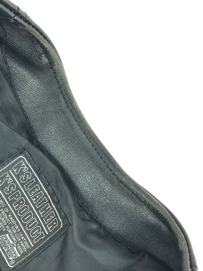 【現状渡し品】【メンズ】 KADOYA カドヤ LEATHER VEST KHX-PA141 レザーベスト 牛革 韓国製 145-250720-hi-11-tag サイズ：LL カラー：ブラック 万代Net店