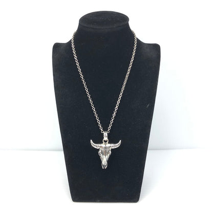 【中古品】【メンズ】 SAAD サード SV925 バッファロー スカル ペンダントトップ P-91-S アクセサリー 191-250720-na-12-tag カラー：シルバー 万代Net店