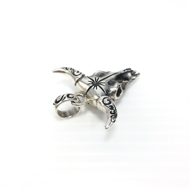 【中古品】【メンズ】 SAAD サード SV925 バッファロー スカル ペンダントトップ P-91-S アクセサリー 191-250720-na-12-tag カラー：シルバー 万代Net店