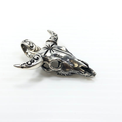 【中古品】【メンズ】 SAAD サード SV925 バッファロー スカル ペンダントトップ P-91-S アクセサリー 191-250720-na-12-tag カラー：シルバー 万代Net店