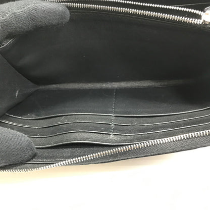 【中古品】【メンズ】 BALENCIAGA バレンシアガ EMBOSSED MONOGRAM ZIP WALLET 717787 エンボス モノグラム ジップウォレット 長財布 181-250720-na-21-tag カラー：ブラック 万代Net店