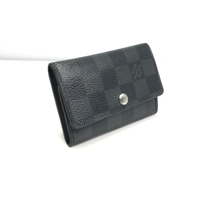 【中古品】【メンズ】 LOUIS VUITTON ルイ・ヴィトン ダミエ グラフィット ミュルティクレ6 M62662 2020年製 6連キーケース 服飾雑貨 179-250720-na-26-tag カラー：ブラック 万代Net店