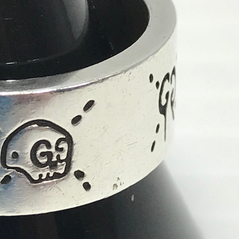 【中古品】【メンズ】 GUCCI グッチ SV GHOST RING 455318 ゴースト リング 指輪 アクセサリー 182-250720-na-27-tag サイズ：21号 カラー：シルバー 万代Net店
