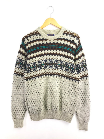 【現状渡し品】【メンズ】 PENDLETON ペンドルトン LOBO 70's WOOL KNIT SWEATER 70年代 ウール ニット セーター トップス 146-260820-rt-12-tag サイズ：L カラー：ブラウン 万代Net店