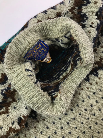【現状渡し品】【メンズ】 PENDLETON ペンドルトン LOBO 70's WOOL KNIT SWEATER 70年代 ウール ニット セーター トップス 146-260820-rt-12-tag サイズ：L カラー：ブラウン 万代Net店