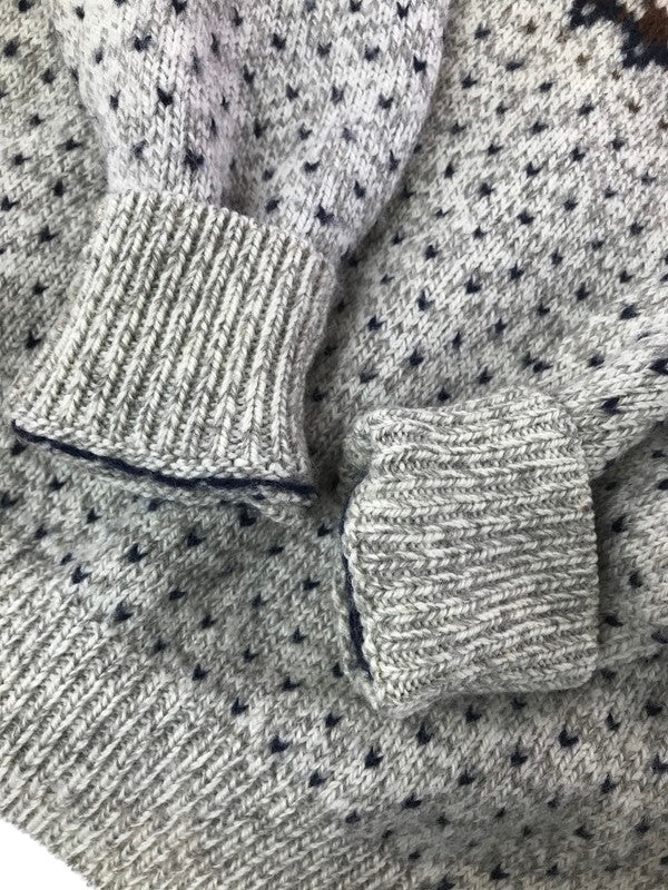 【現状渡し品】【メンズ】 PENDLETON ペンドルトン LOBO 70's WOOL KNIT SWEATER 70年代 ウール ニット セーター トップス 146-260820-rt-12-tag サイズ：L カラー：ブラウン 万代Net店