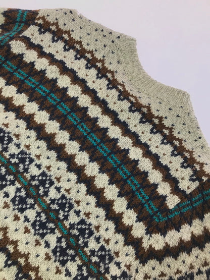 【現状渡し品】【メンズ】 PENDLETON ペンドルトン LOBO 70's WOOL KNIT SWEATER 70年代 ウール ニット セーター トップス 146-260820-rt-12-tag サイズ：L カラー：ブラウン 万代Net店