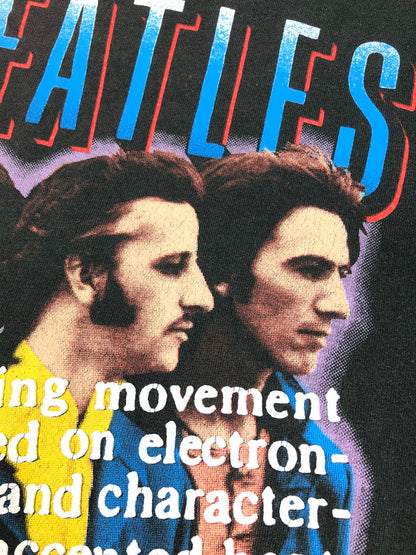 【中古品】【メンズ】 UNKNOWN VINTAGE THE BEATLES S/S T-SHIRT ヴィンテージ ビートルズ ショートスリーブ Tシャツ バンドT 半袖 トップス 146-250723-yy-12-tag サイズ：M カラー：ブラック 万代Net店