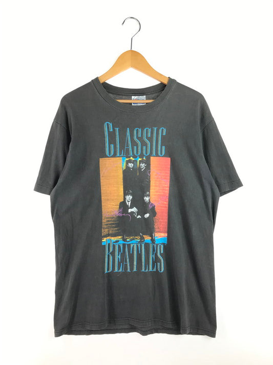 【中古品】【メンズ】 UNKNOWN VINTAGE THE BEATLES S/S T-SHIRT ヴィンテージ ビートルズ ショートスリーブ Tシャツ バンドT 半袖 トップス 146-250723-yy-11-tag サイズ：L カラー：ブラック 万代Net店