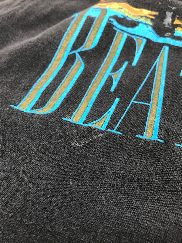 【中古品】【メンズ】 UNKNOWN VINTAGE THE BEATLES S/S T-SHIRT ヴィンテージ ビートルズ ショートスリーブ Tシャツ バンドT 半袖 トップス 146-250723-yy-11-tag サイズ：L カラー：ブラック 万代Net店