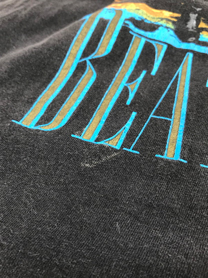 【中古品】【メンズ】 UNKNOWN VINTAGE THE BEATLES S/S T-SHIRT ヴィンテージ ビートルズ ショートスリーブ Tシャツ バンドT 半袖 トップス 146-250723-yy-11-tag サイズ：L カラー：ブラック 万代Net店